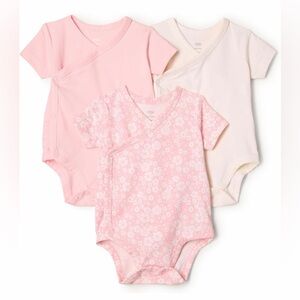 Amazon Essentials x Sofia Grainge Short Sleeve Kimono Bodysuit Pack of 3